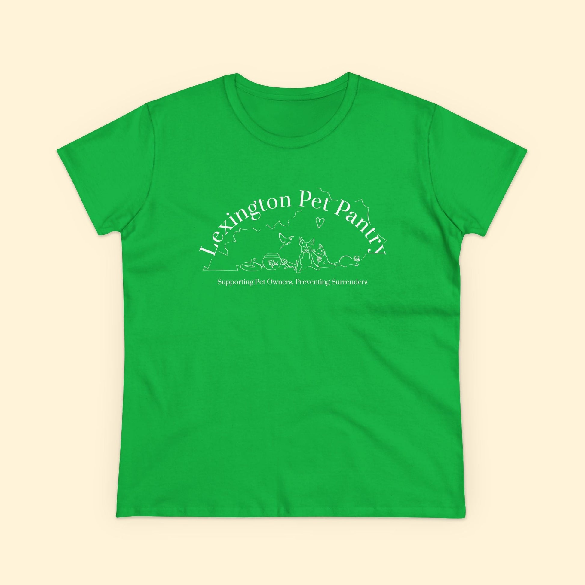 Women's Midweight Cotton Tee | FUNDRAISER | Lexington Pet Pantry - Detezi Designs - 89642611988131850905