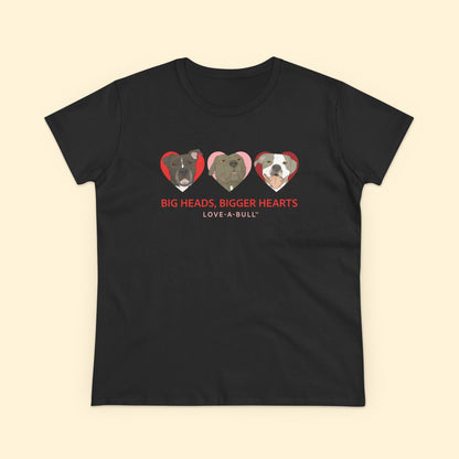 Women's Midweight Cotton Tee | FUNDRAISER | Love - A - Bull - Detezi Designs - 25153612767257752416