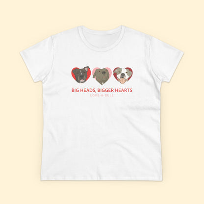 Women's Midweight Cotton Tee | FUNDRAISER | Love - A - Bull - Detezi Designs - 27382816302788985247