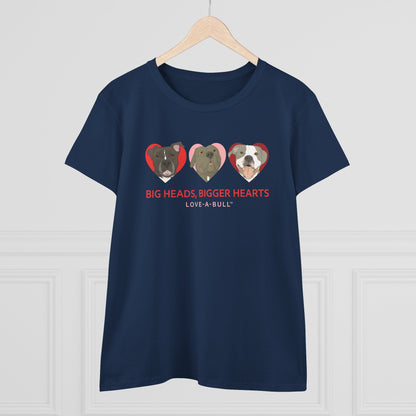 Women's Midweight Cotton Tee | FUNDRAISER | Love - A - Bull - Detezi Designs - 37092121283628790407