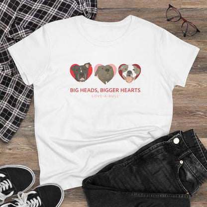 Women's Midweight Cotton Tee | FUNDRAISER | Love - A - Bull - Detezi Designs - 37092121283628790407
