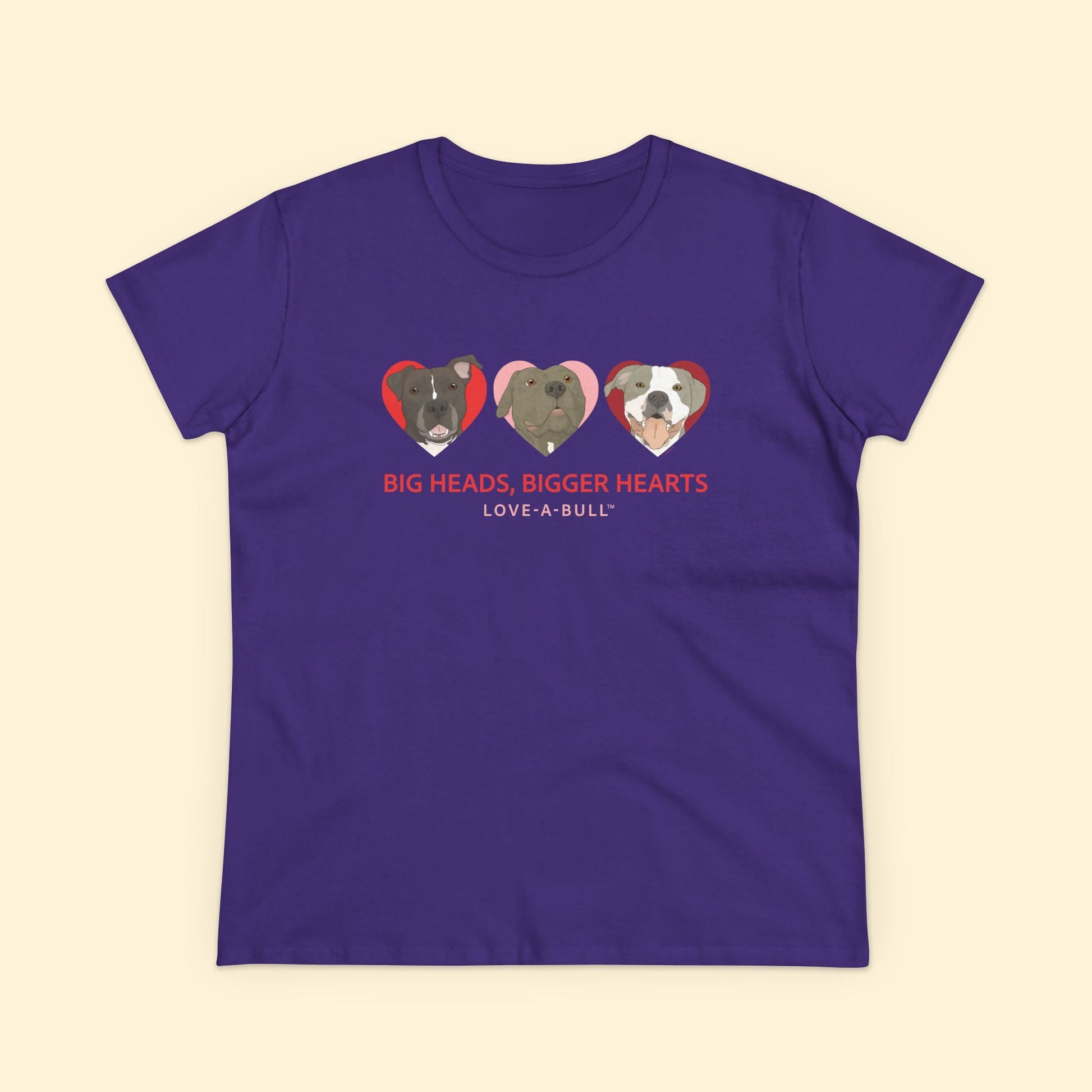 Women's Midweight Cotton Tee | FUNDRAISER | Love - A - Bull - Detezi Designs - 37092121283628790407