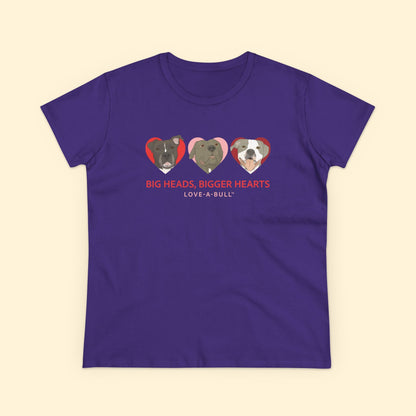Women's Midweight Cotton Tee | FUNDRAISER | Love - A - Bull - Detezi Designs - 37092121283628790407