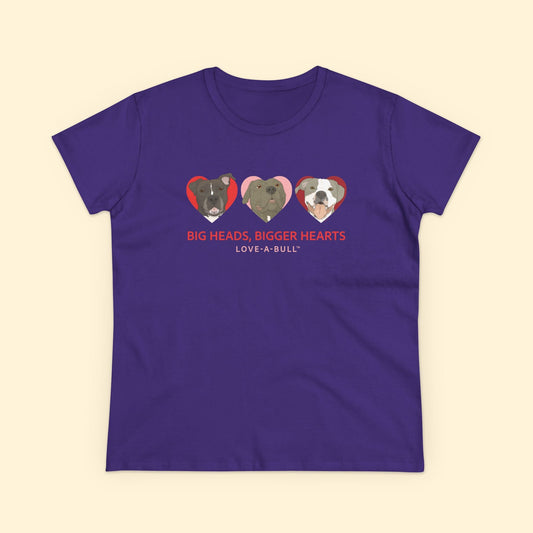 Women's Midweight Cotton Tee | FUNDRAISER | Love - A - Bull - Detezi Designs - 37092121283628790407