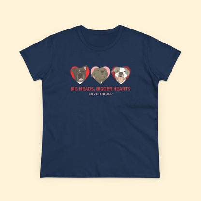 Women's Midweight Cotton Tee | FUNDRAISER | Love - A - Bull - Detezi Designs - 99717006453814275748