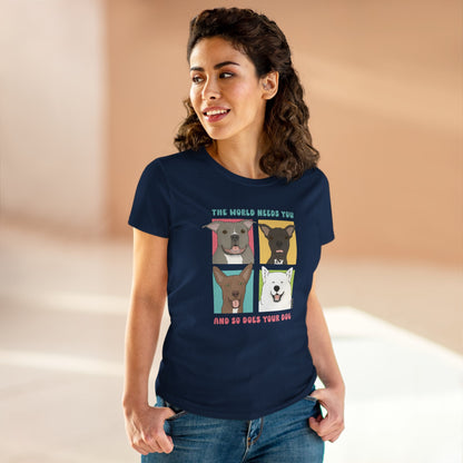 Women's Midweight Cotton Tee | FUNDRAISER | Maybel's Legacy | The World Needs You - Detezi Designs-15319639897271361389