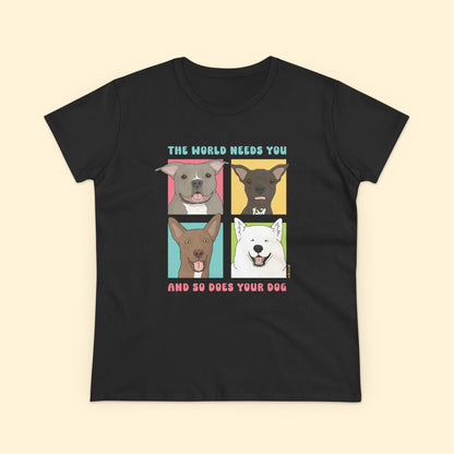Women's Midweight Cotton Tee | FUNDRAISER | Maybel's Legacy | The World Needs You - Detezi Designs-19700026404555971534