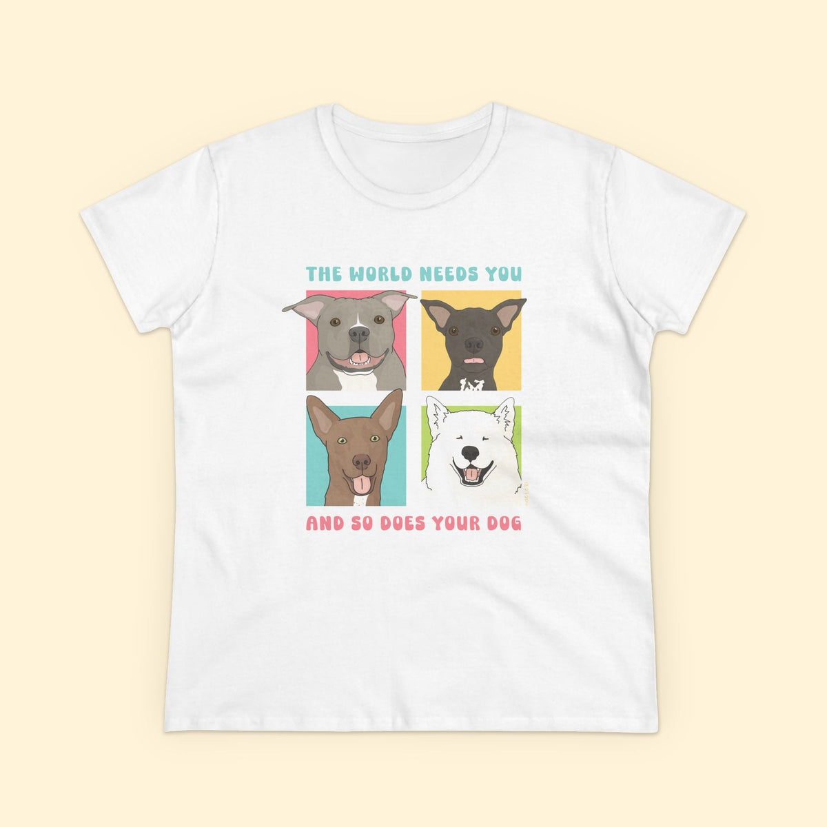 Women's Midweight Cotton Tee | FUNDRAISER | Maybel's Legacy | The World Needs You - Detezi Designs-76040107631484252508