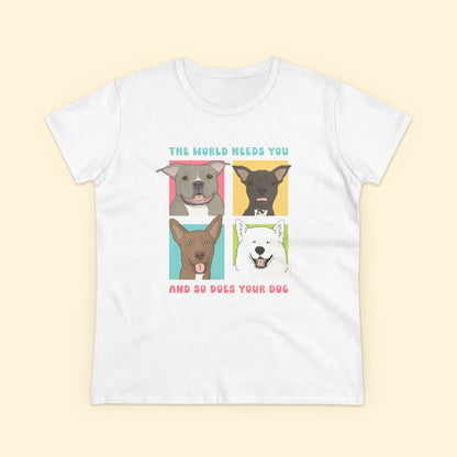 Women's Midweight Cotton Tee | FUNDRAISER | Maybel's Legacy | The World Needs You - Detezi Designs-76040107631484252508