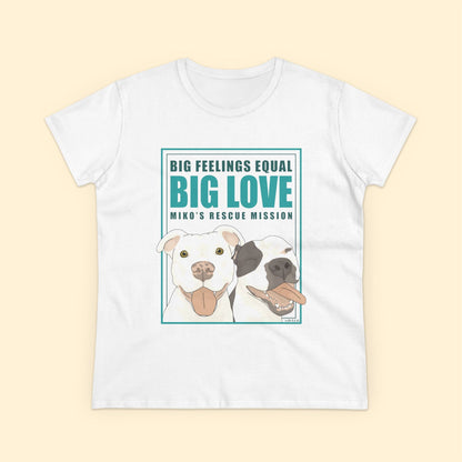 Women's Midweight Cotton Tee | FUNDRAISER | Miko's Rescue Mission - Detezi Designs - 25837998907727057061