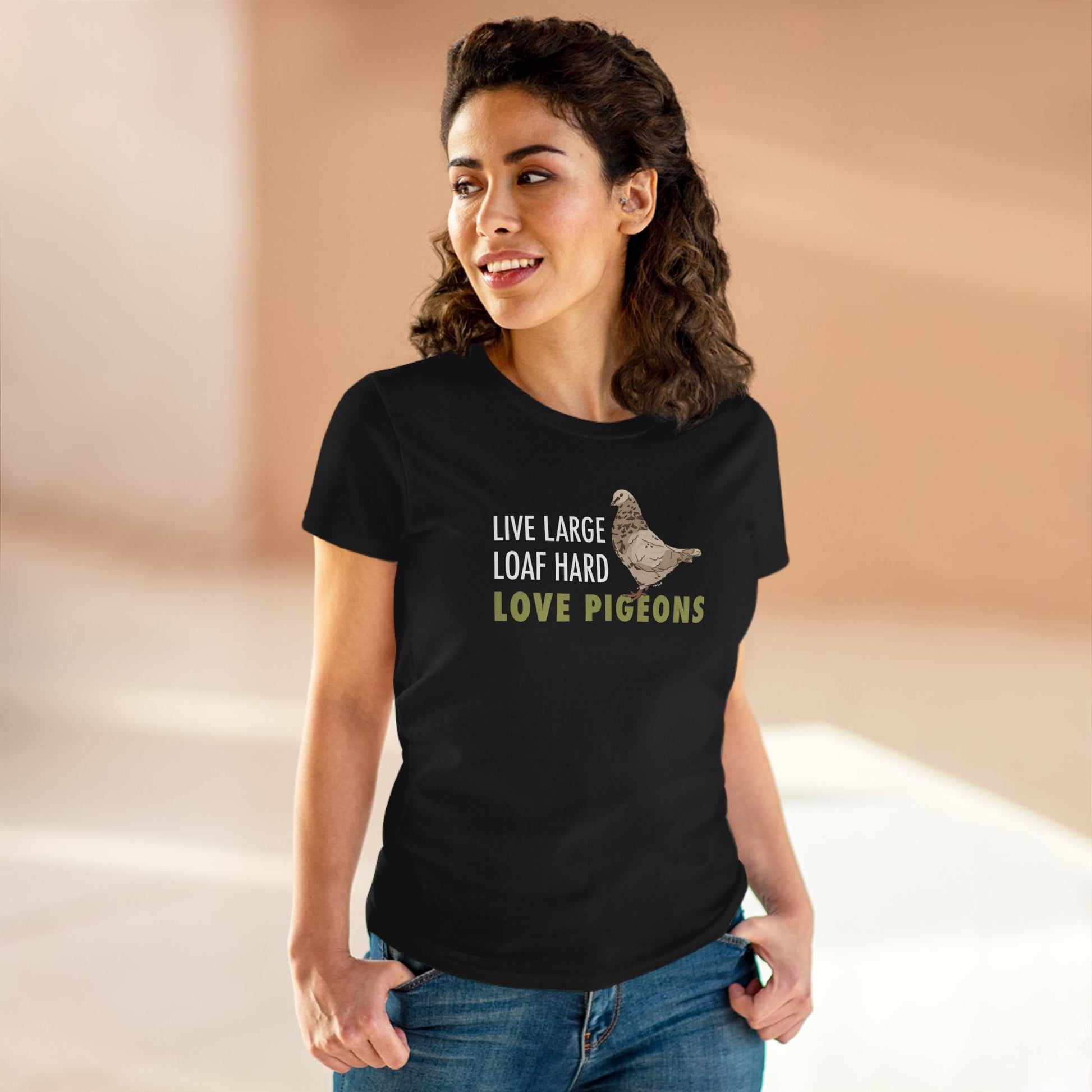 Women's Midweight Cotton Tee | FUNDRAISER | Moose's Flock | Loaf Hard - Detezi Designs - 25864907527119141030