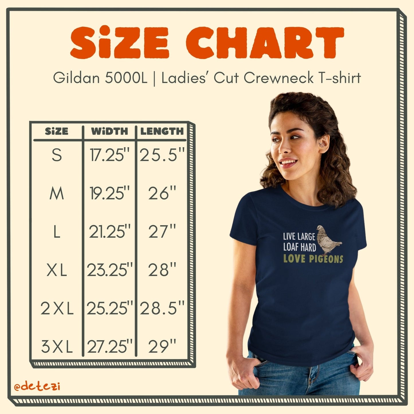 Women's Midweight Cotton Tee | FUNDRAISER | Moose's Flock | Loaf Hard - Detezi Designs - 25864907527119141030