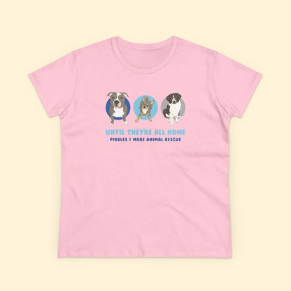 Women's Midweight Cotton Tee | FUNDRAISER | Pibbles & More Animal Rescue - Detezi Designs - 14504086123132398099