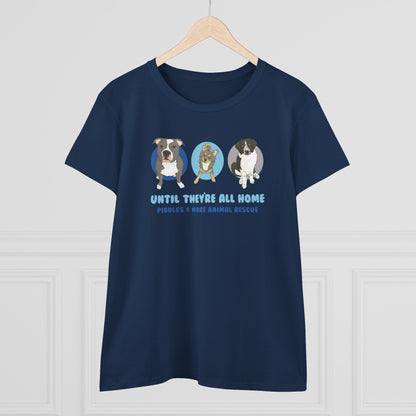 Women's Midweight Cotton Tee | FUNDRAISER | Pibbles & More Animal Rescue - Detezi Designs - 17020888067043942505