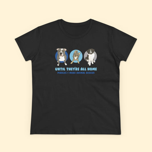 Women's Midweight Cotton Tee | FUNDRAISER | Pibbles & More Animal Rescue - Detezi Designs - 17020888067043942505
