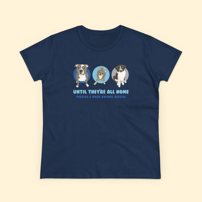 Women's Midweight Cotton Tee | FUNDRAISER | Pibbles & More Animal Rescue - Detezi Designs - 33237672842873736082