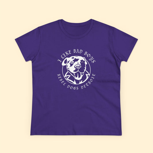 Women's Midweight Cotton Tee | FUNDRAISER | Rebel Dogs Detroit - Detezi Designs - 70009251877106685471