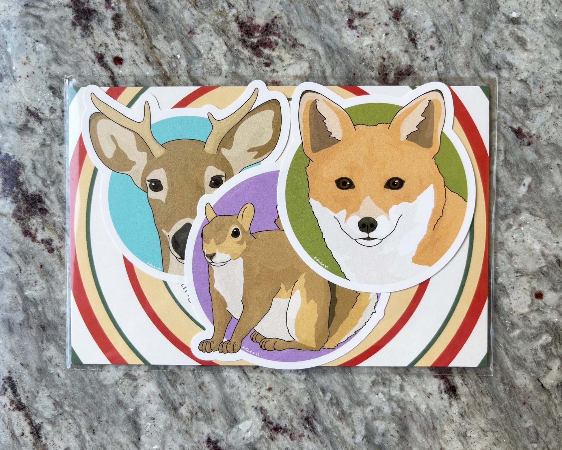 Woodland Animals | December 2025 Sticker Pack - Detezi Designs - 