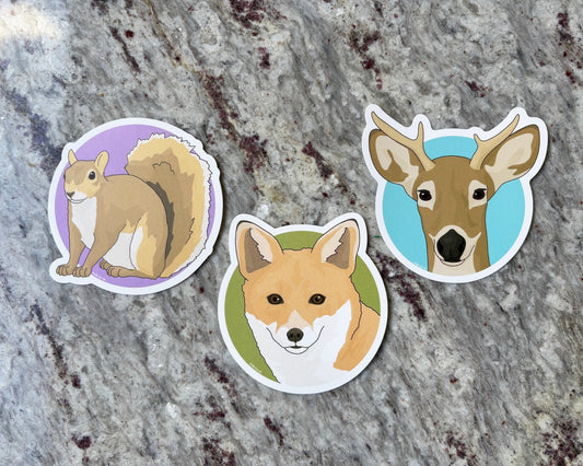 Woodland Animals | December 2025 Sticker Pack - Detezi Designs - 