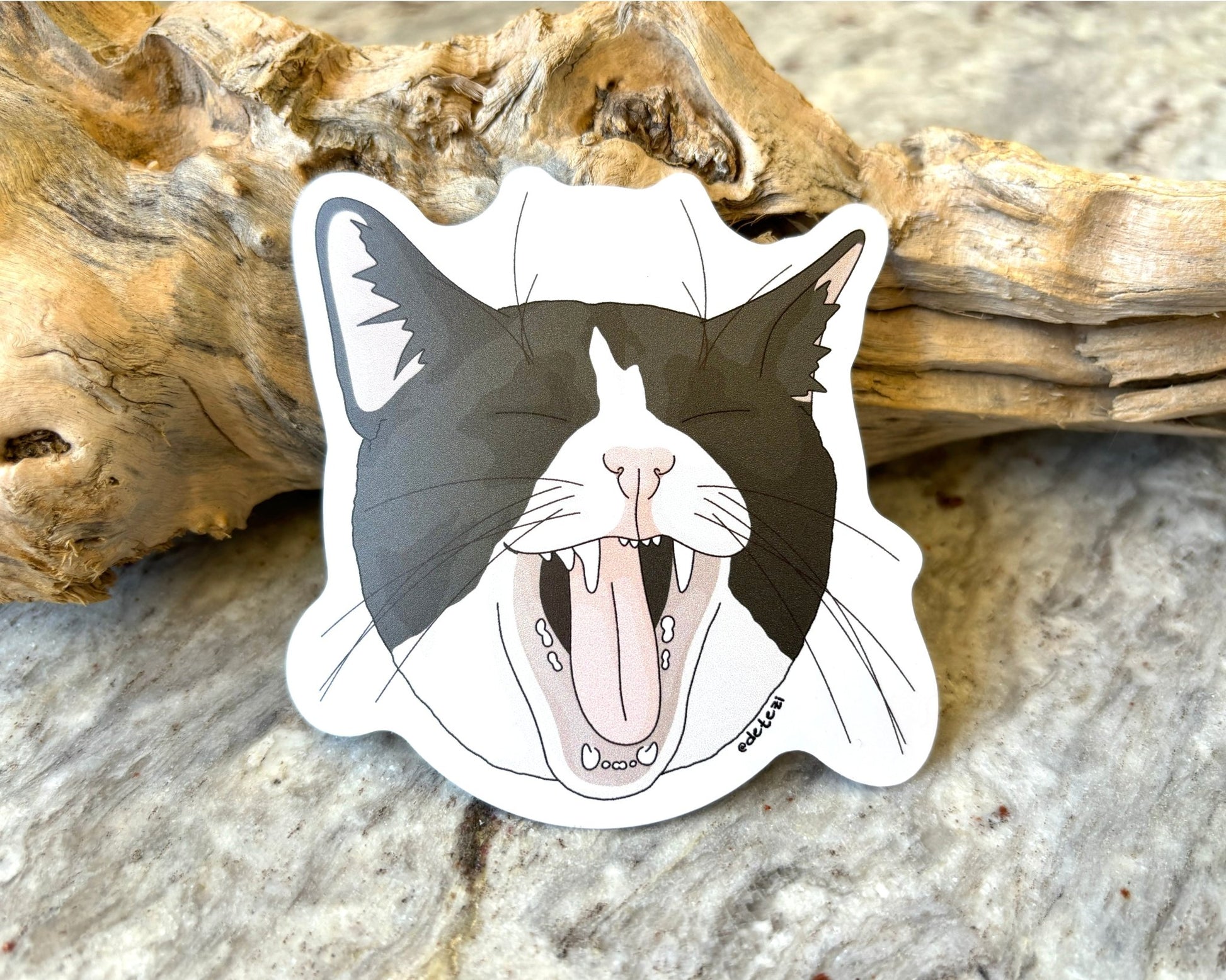 Yawn | 3" Vinyl Sticker - Detezi Designs - 
