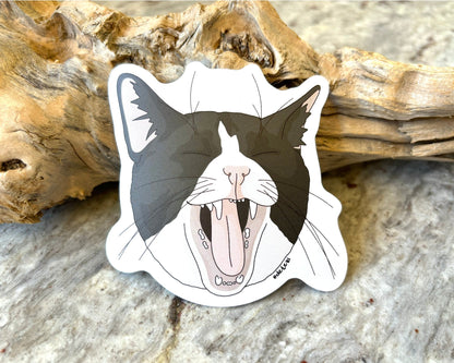 Yawn | 3" Vinyl Sticker - Detezi Designs - 