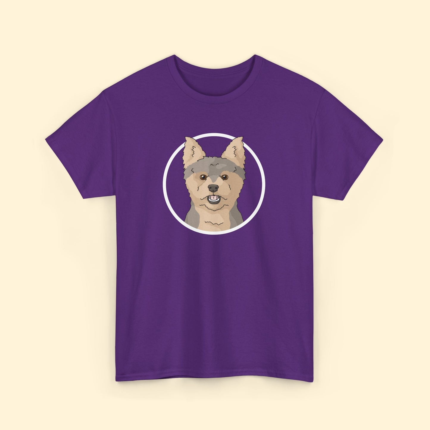 Yorkshire Terrier Circle | Unisex T-shirt - Detezi Designs - 24409860112129534919