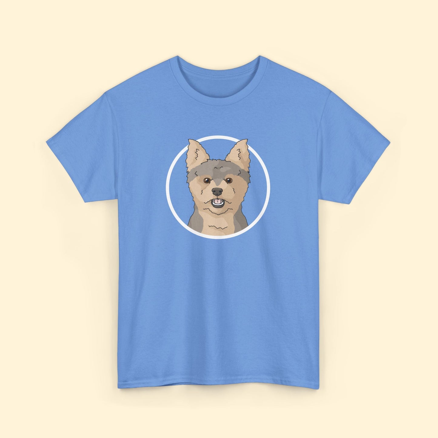 Yorkshire Terrier Circle | Unisex T-shirt - Detezi Designs - 30374205300175910219
