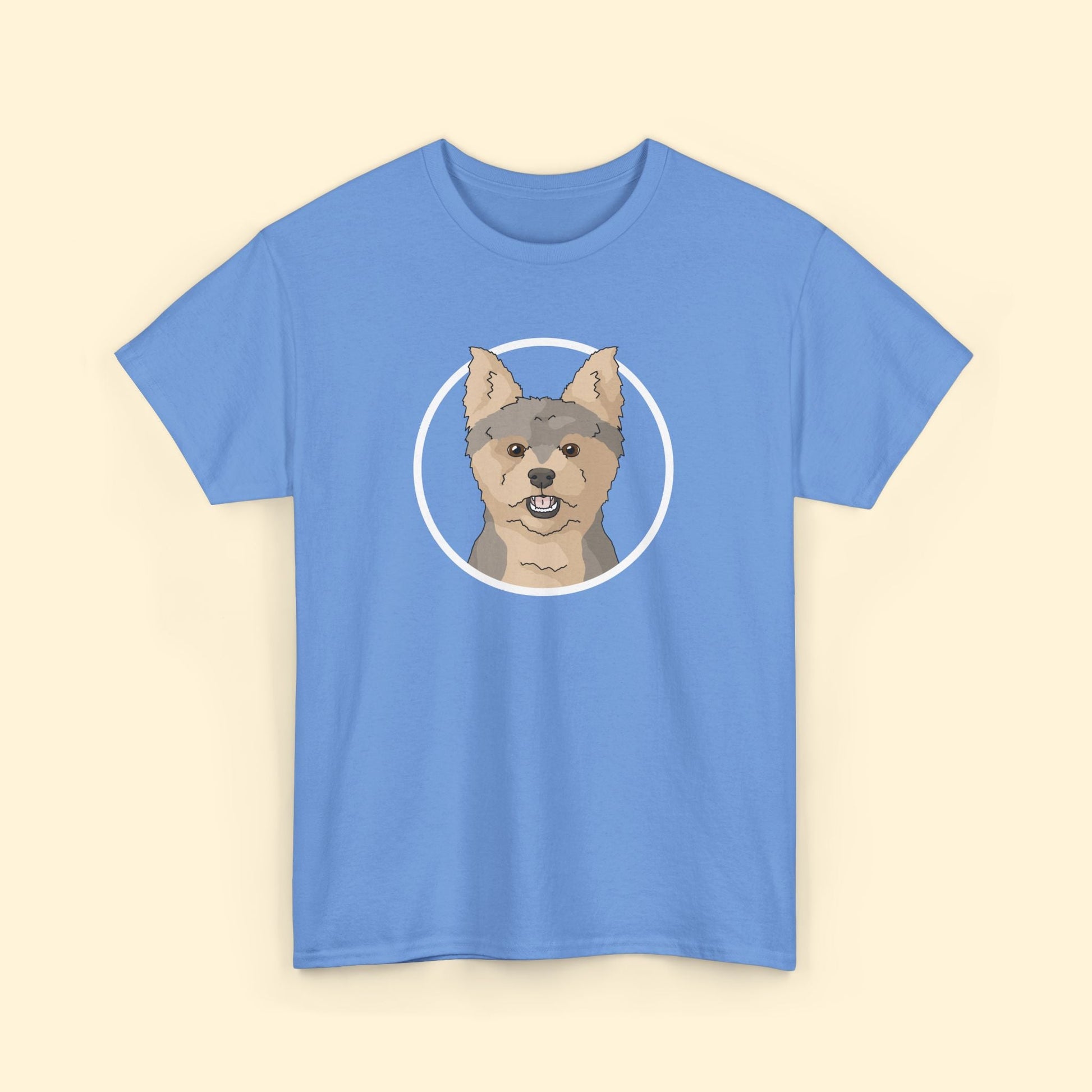 Yorkshire Terrier Circle | Unisex T-shirt - Detezi Designs - 30374205300175910219