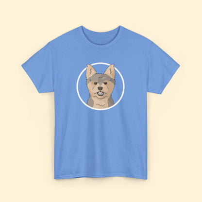 Yorkshire Terrier Circle | Unisex T-shirt - Detezi Designs - 30374205300175910219