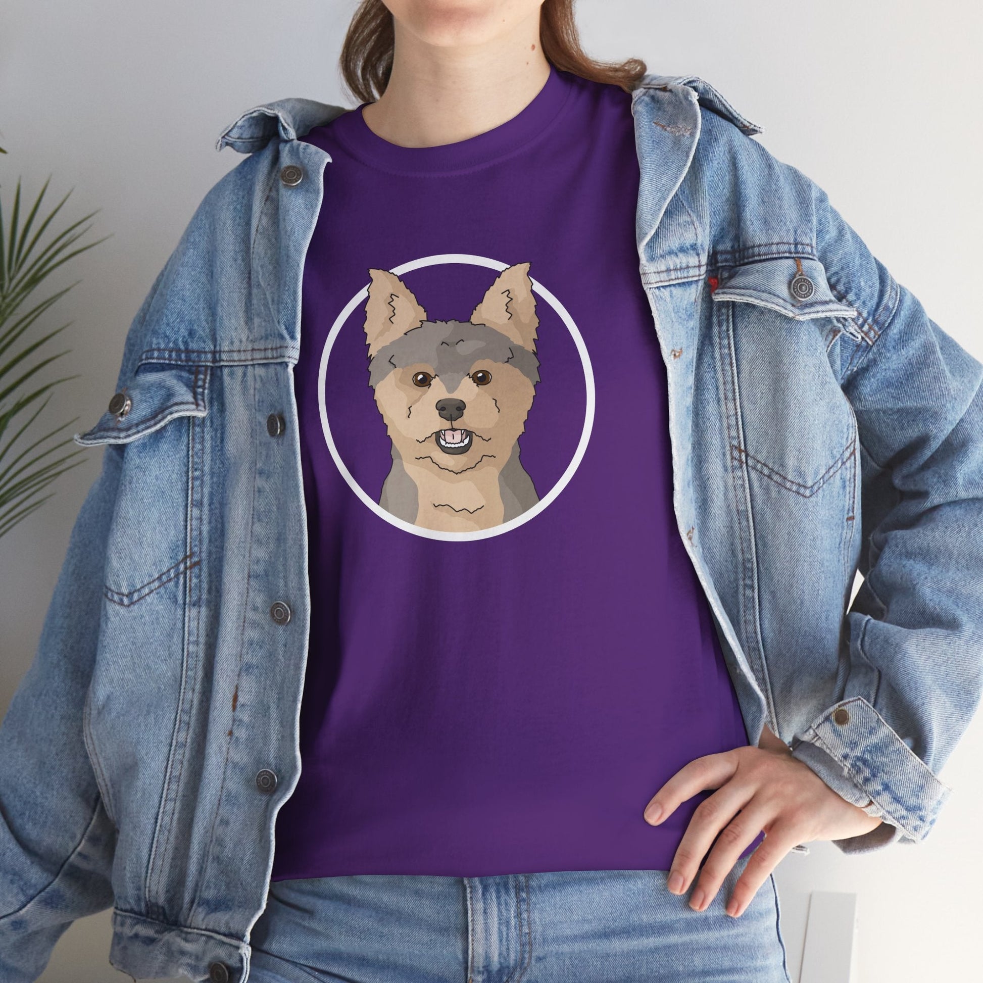 Yorkshire Terrier Circle | Unisex T-shirt - Detezi Designs - 33983063069216320186