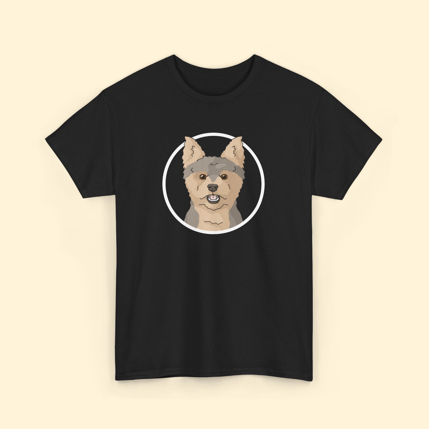 Yorkshire Terrier Circle | Unisex T-shirt - Detezi Designs - 33983063069216320186