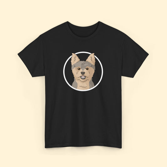 Yorkshire Terrier Circle | Unisex T-shirt - Detezi Designs - 33983063069216320186
