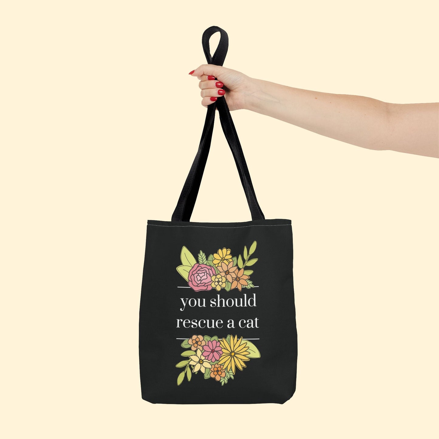 You Should Rescue A Cat | Tote Bag - Detezi Designs - 22707517208677685512