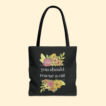 You Should Rescue A Cat | Tote Bag - Detezi Designs - 22707517208677685512