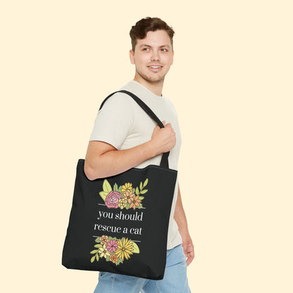 You Should Rescue A Cat | Tote Bag - Detezi Designs - 22707517208677685512