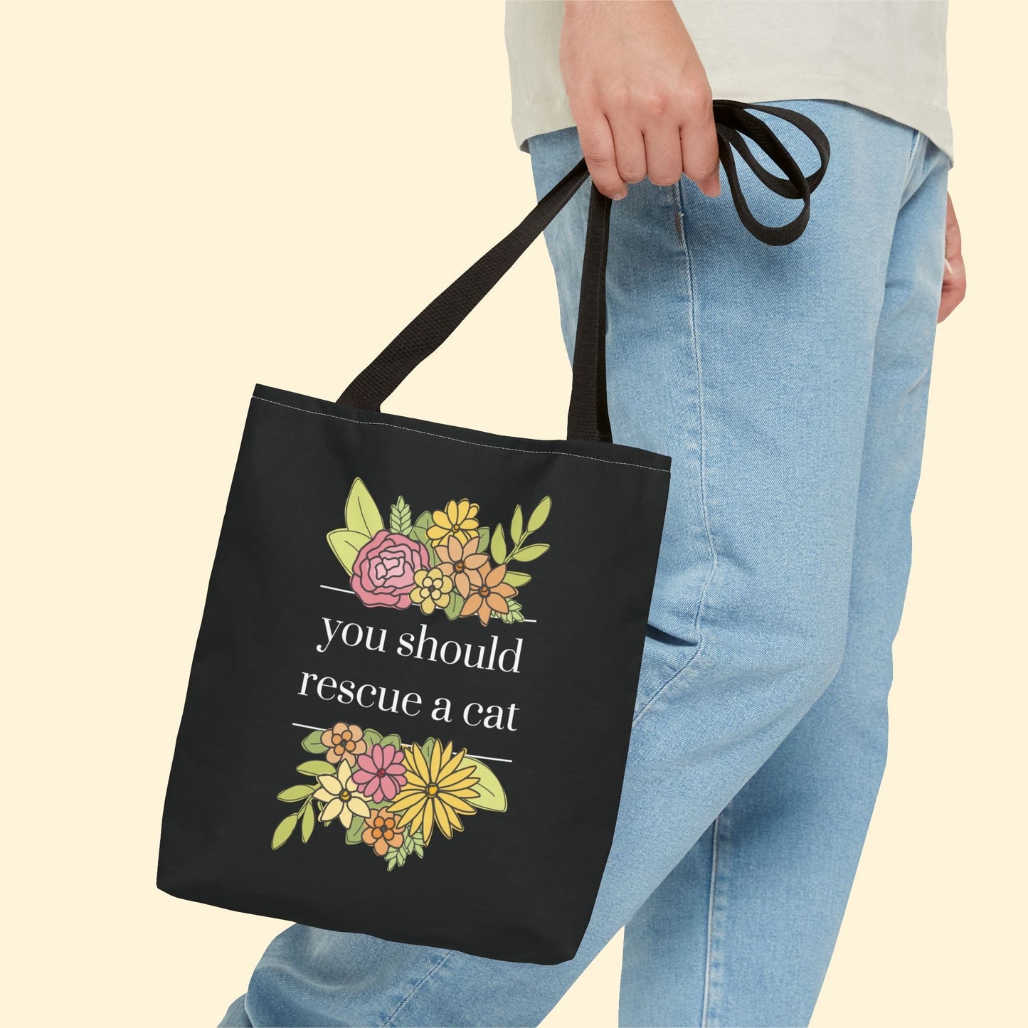 You Should Rescue A Cat | Tote Bag - Detezi Designs - 22707517208677685512