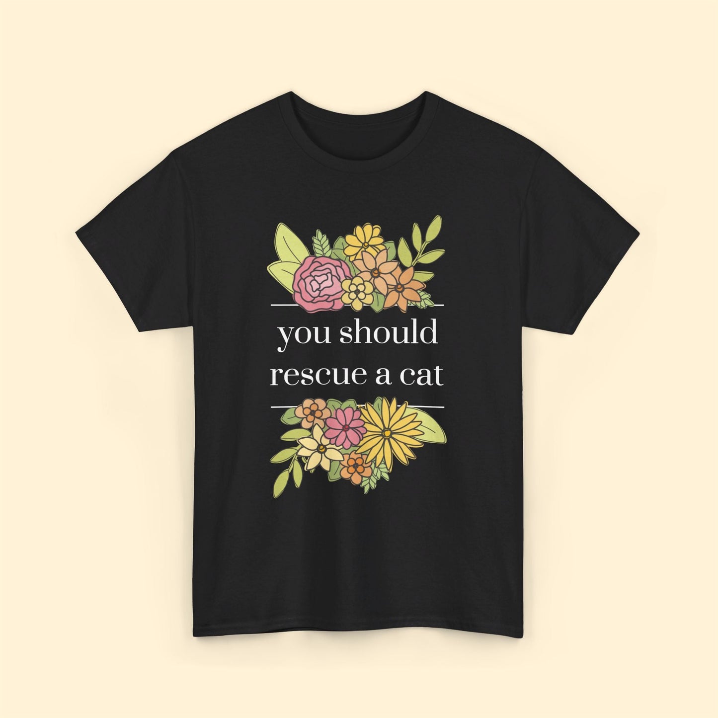 You Should Rescue A Cat | Unisex T - shirt - Detezi Designs - 33562715998049068533