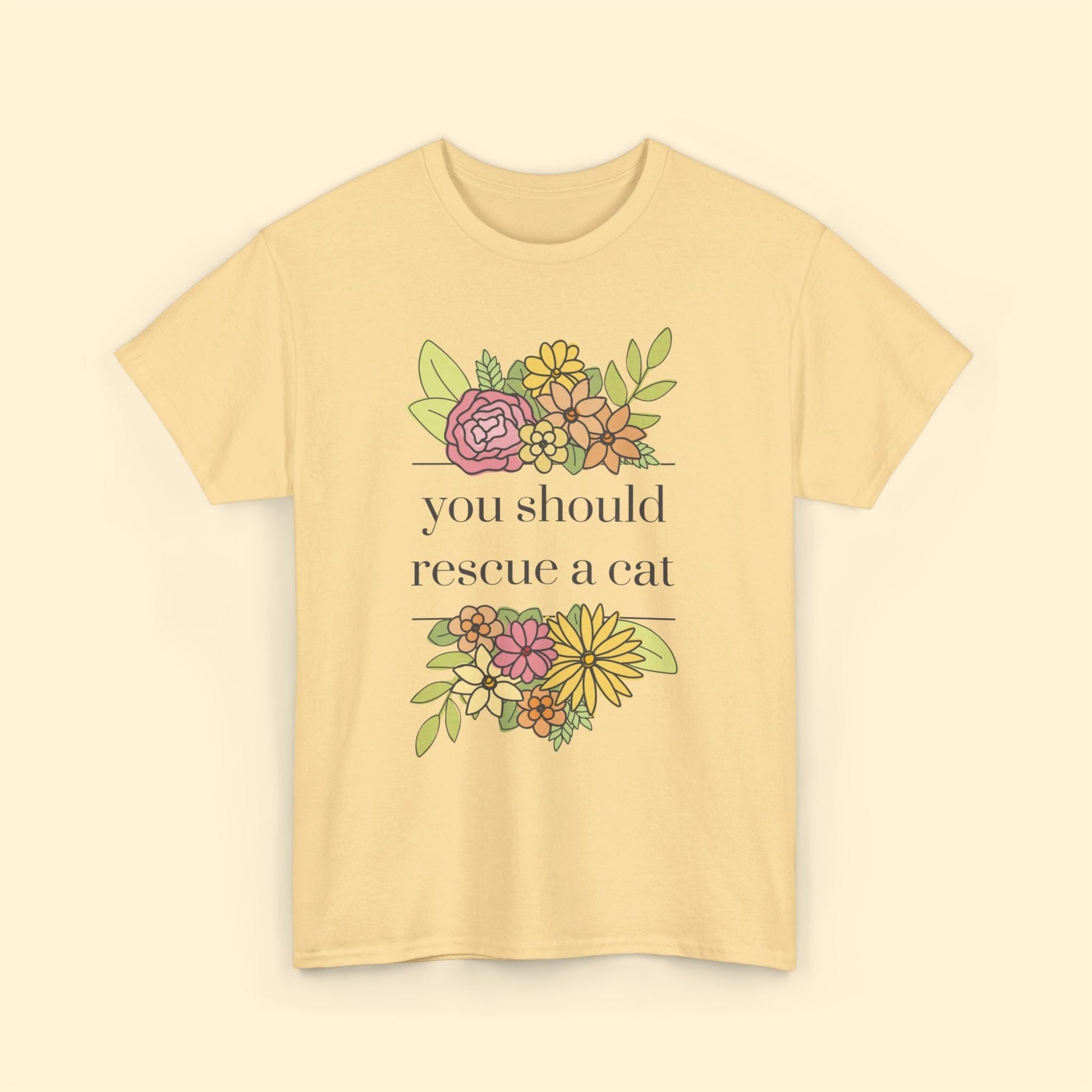 You Should Rescue A Cat | Unisex T - shirt - Detezi Designs - 65203162740691940883