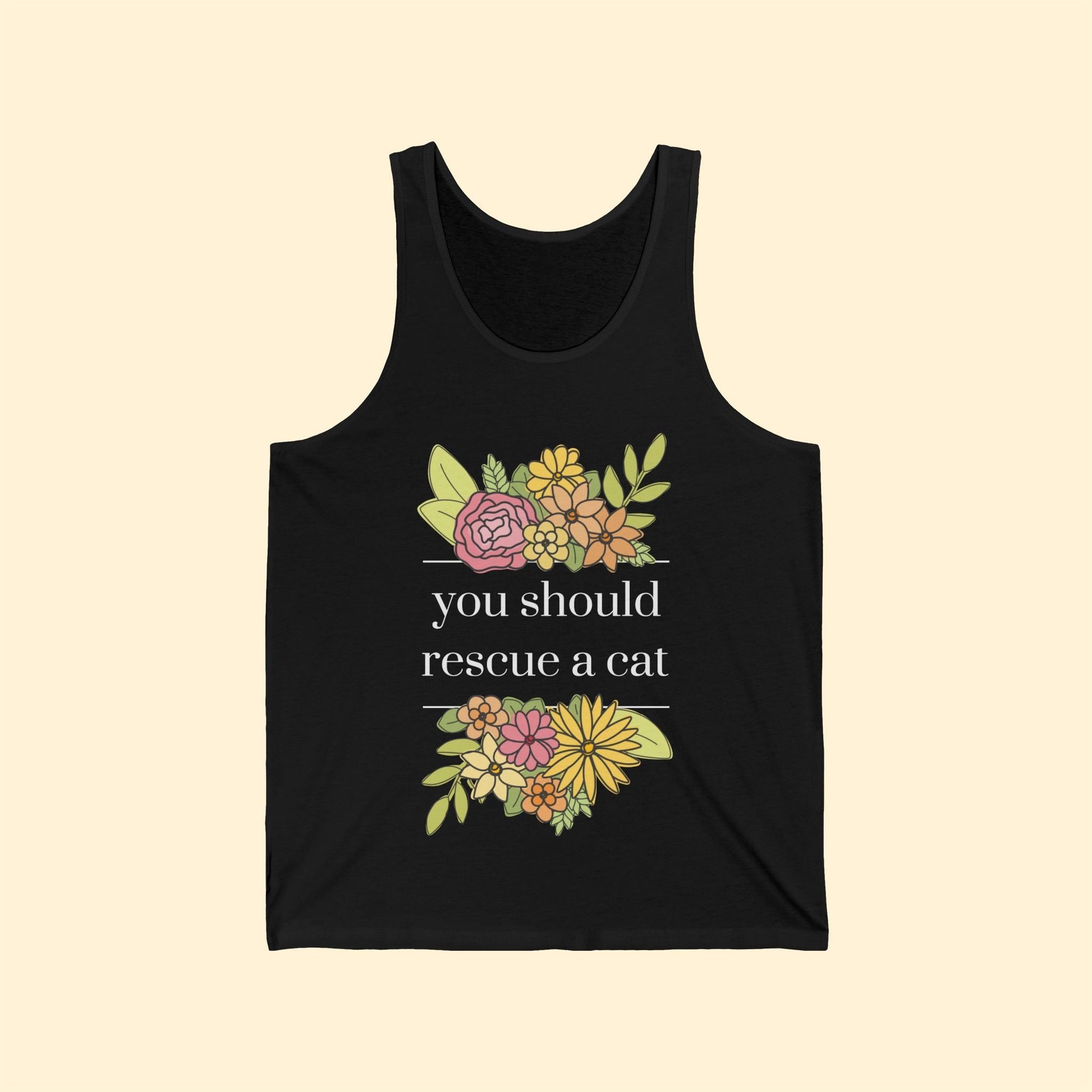 You Should Rescue A Cat | Unisex Tank - Detezi Designs - 32487198110633918798