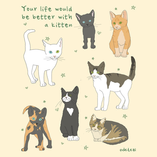 Your Life Would Be Better | Giclée Fine Art Print - Detezi Designs - 