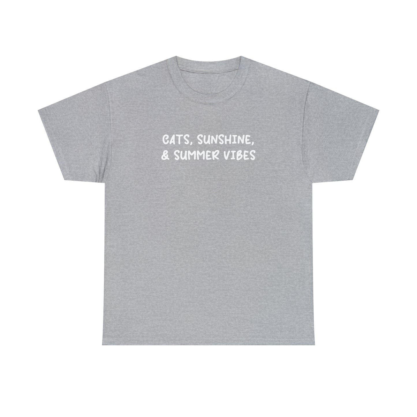 Cats, Sunshine, And Summer Vibes | Text Tees