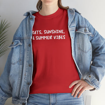 Cats, Sunshine, And Summer Vibes | Text Tees