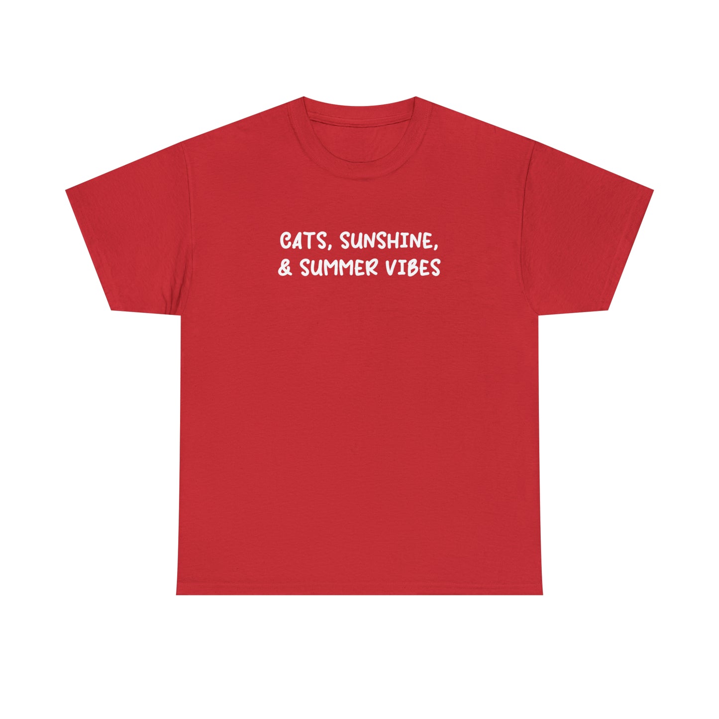 Cats, Sunshine, And Summer Vibes | Text Tees