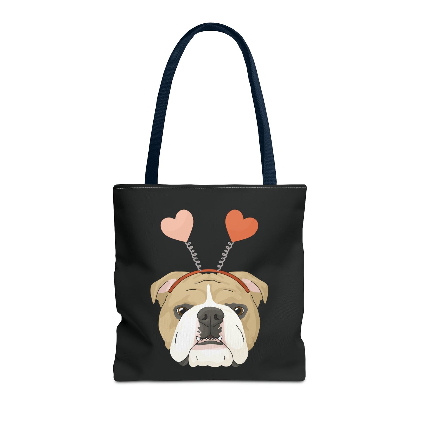 A Very Bulldog Valentine | Tote Bag - Detezi Designs-14743930487320978326