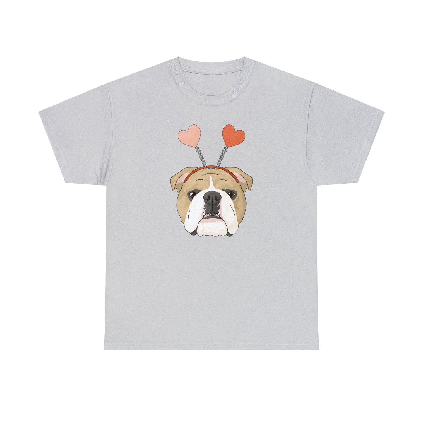 A Very Bulldog Valentine | Unisex T-shirt - Detezi Designs-38011641291658796953