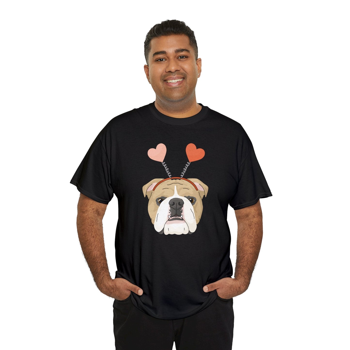 A Very Bulldog Valentine | Unisex T-shirt - Detezi Designs-38011641291658796953