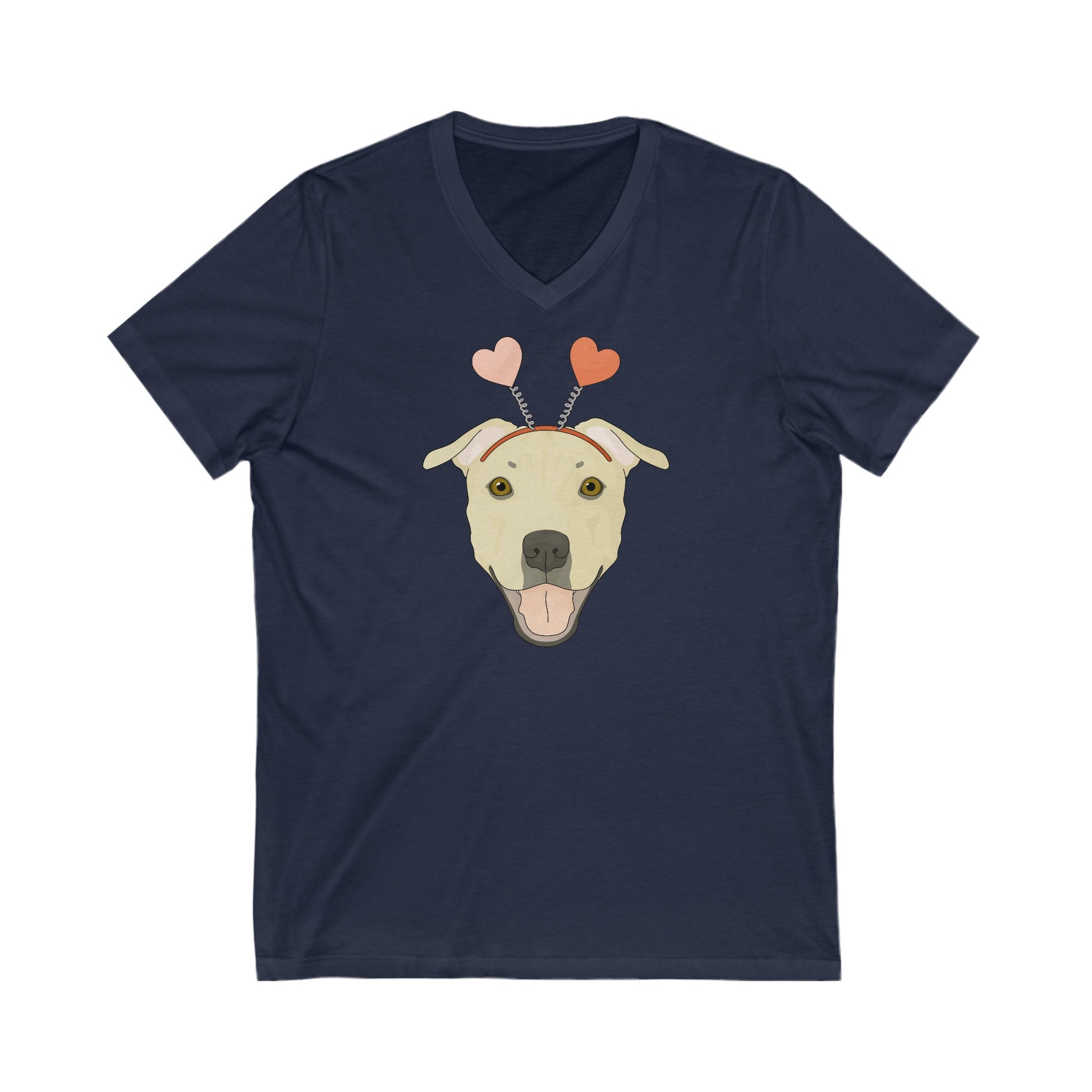 A Very Bully Valentine | Unisex V-Neck Tee - Detezi Designs-11982950738221515969