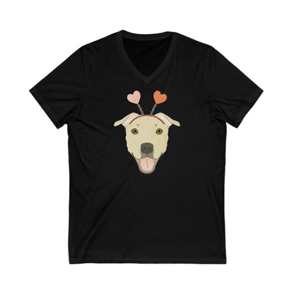 A Very Bully Valentine | Unisex V-Neck Tee - Detezi Designs-90377728680893189449