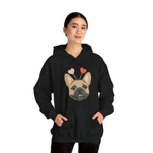 Load image into Gallery viewer, A Very Frenchie Valentine | Hooded Sweatshirt - Detezi Designs-24304421838202500253
