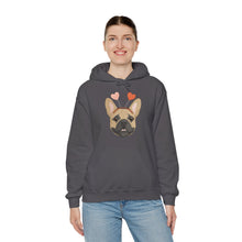 Load image into Gallery viewer, A Very Frenchie Valentine | Hooded Sweatshirt - Detezi Designs-24304421838202500253
